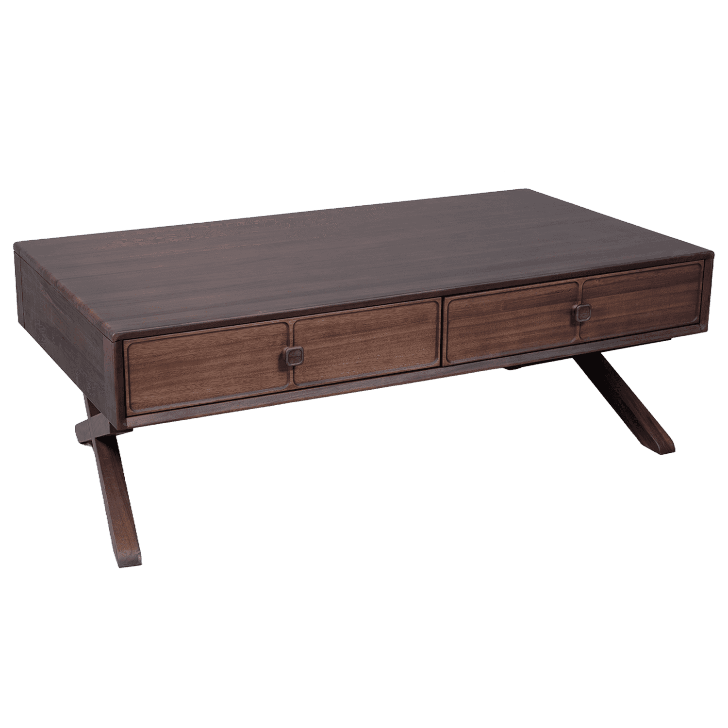 X-Base Wood Coffee Table — view 2.