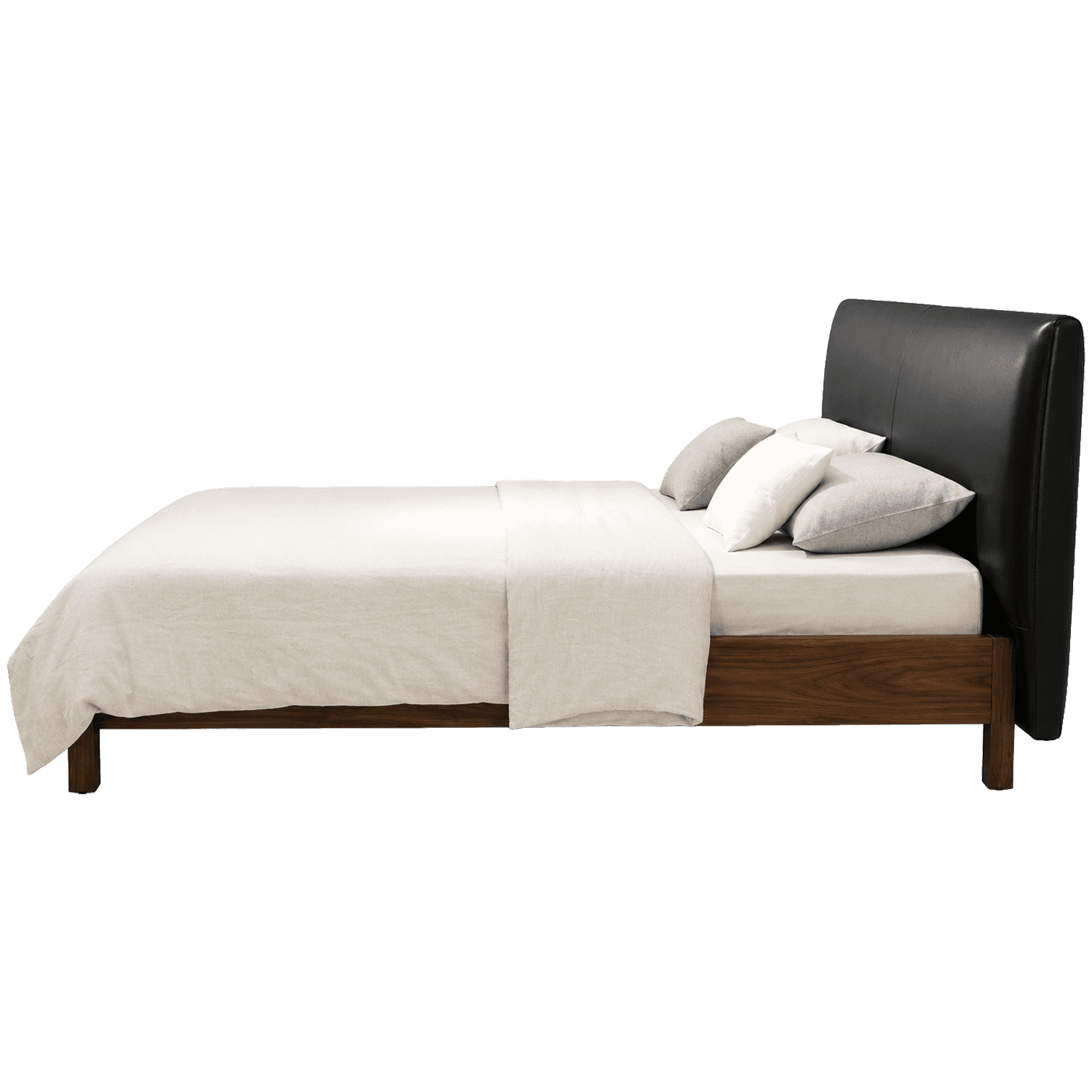 Upholstered Platform Bed — view 2.
