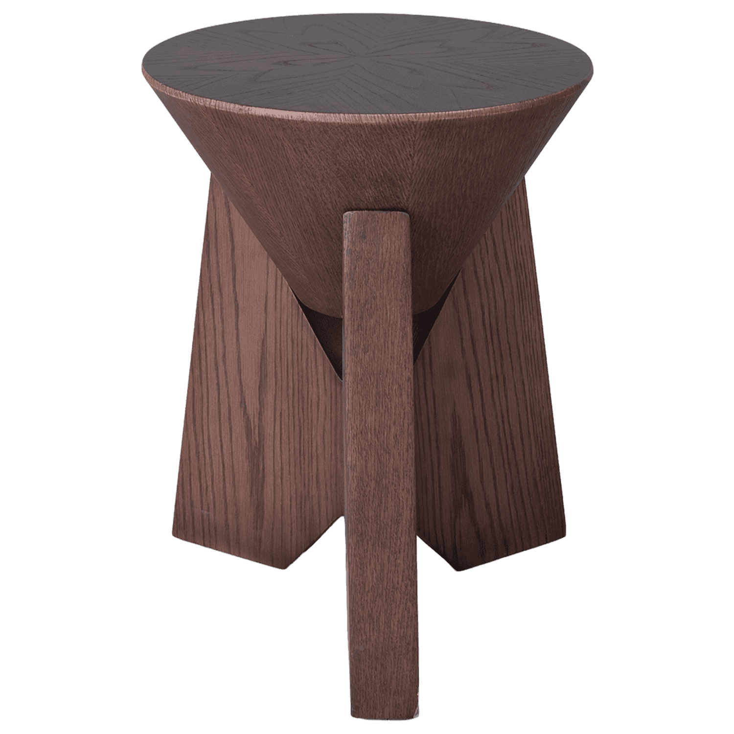 Small Wooden Corner Table — view 3.