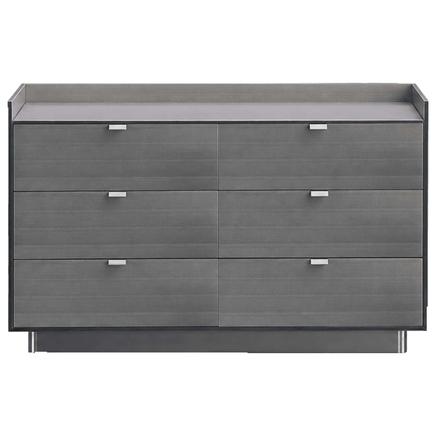 Wooden Three-Drawer Dresser — view 2.