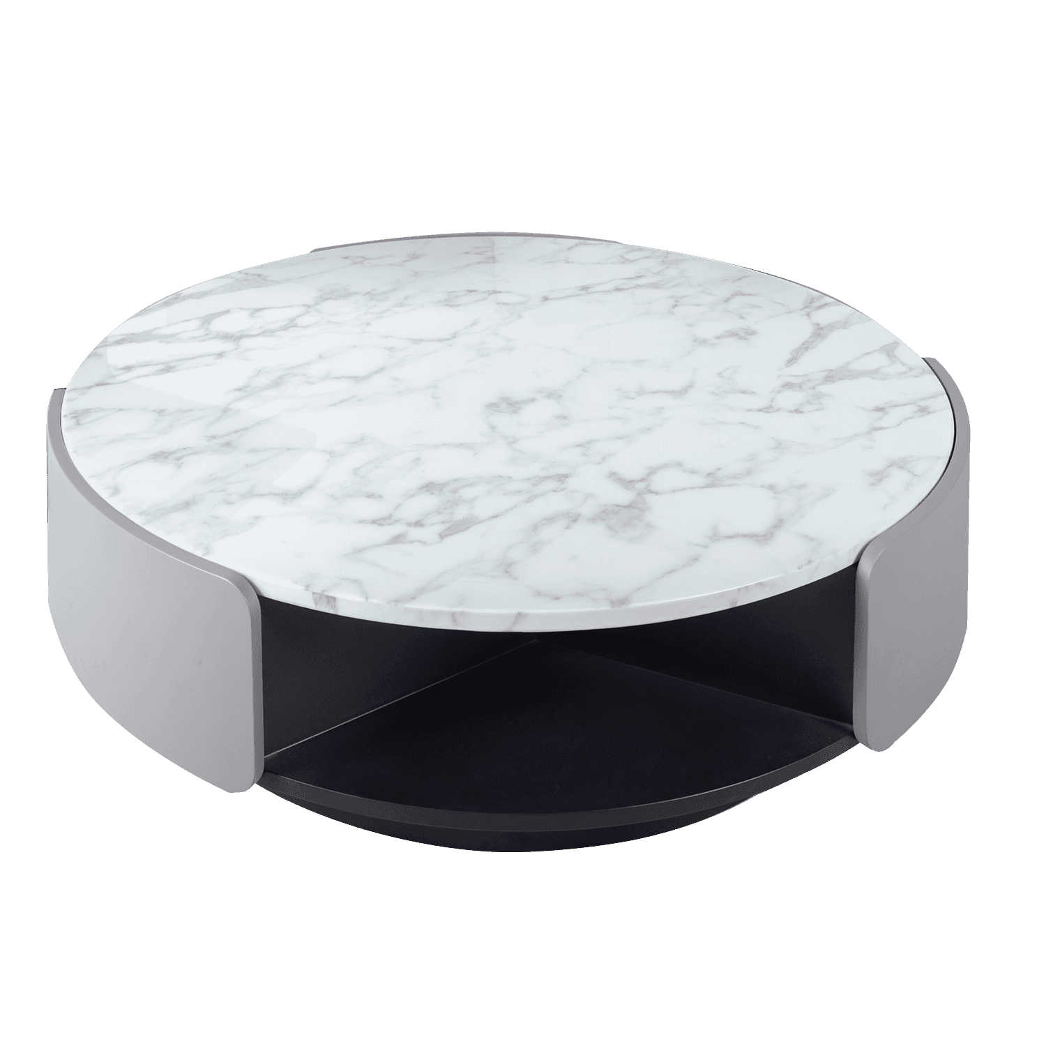 Round Drum Coffee Table — view 2.