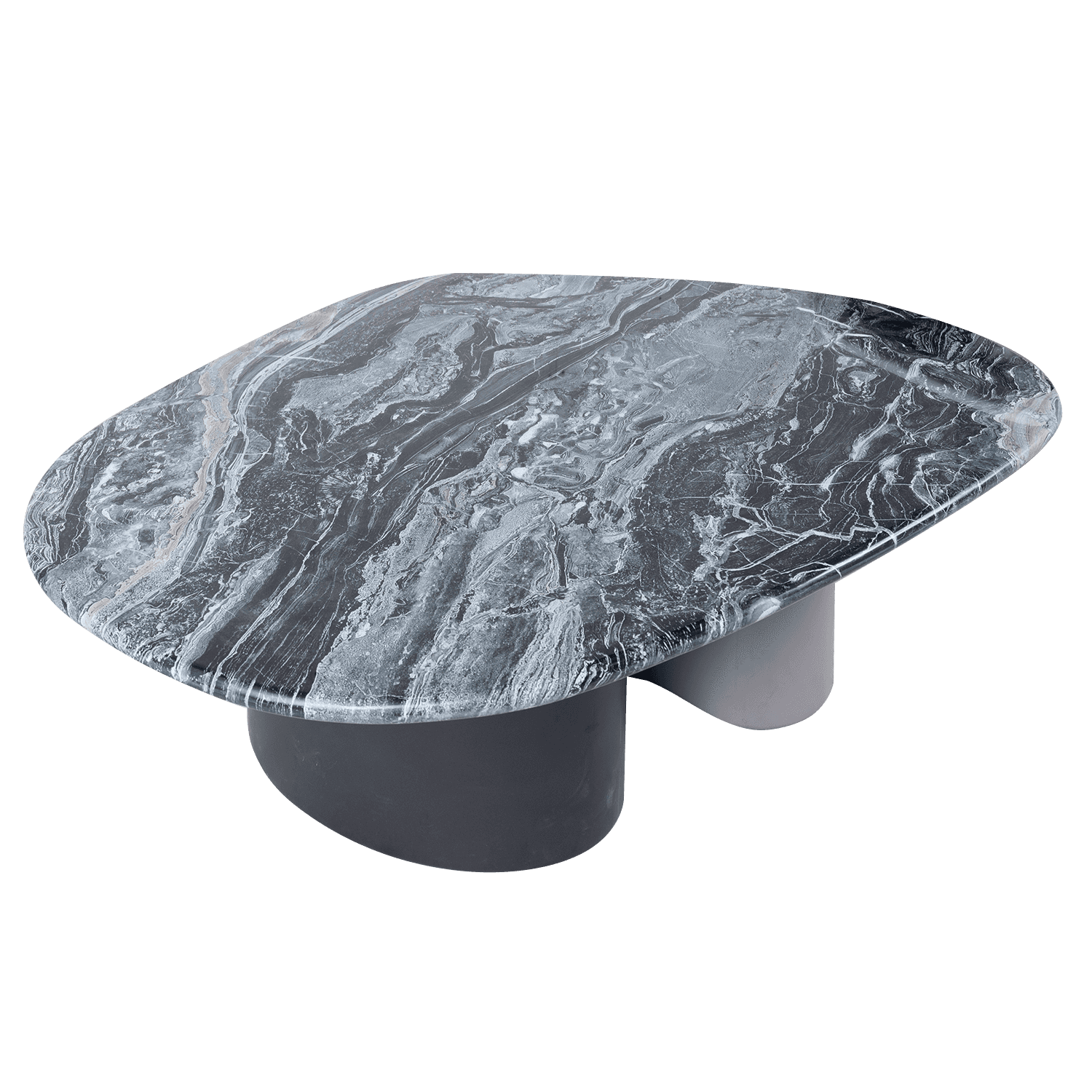 Marble Round Coffee Table — view 2.