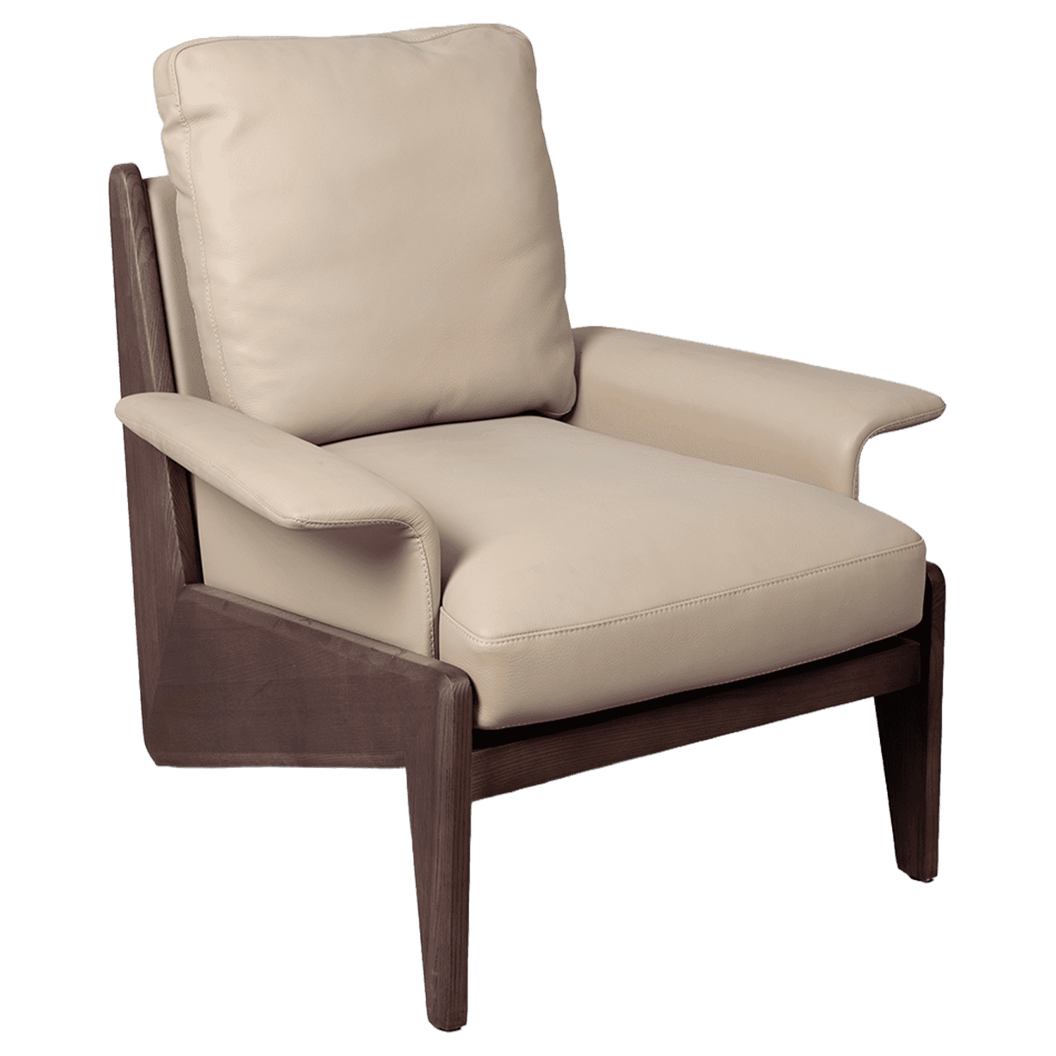 Leather Lounge Chair — view 3.