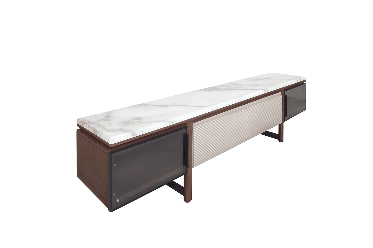 Long Low TV Cabinet — view 2.