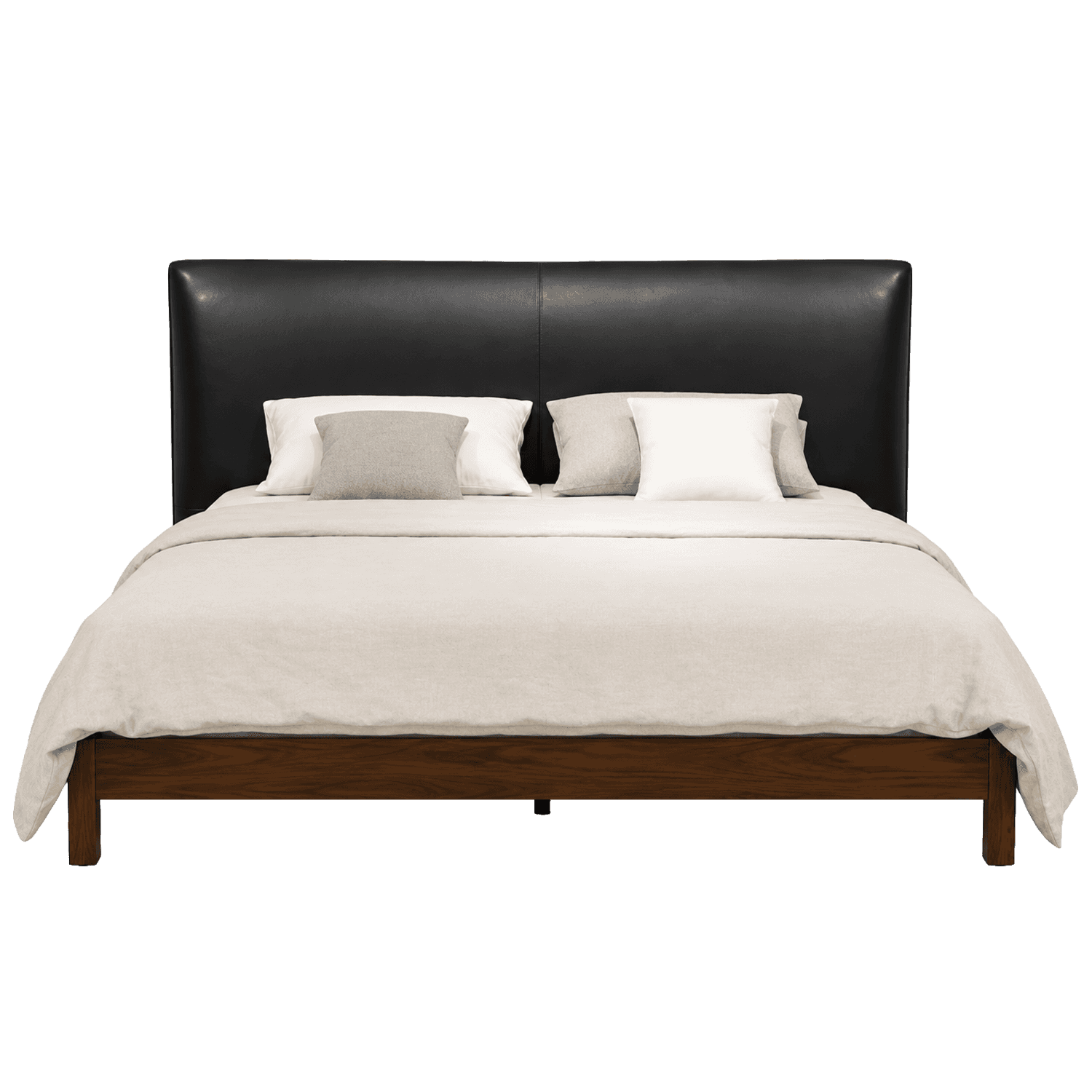 Upholstered Platform Bed — view 3.