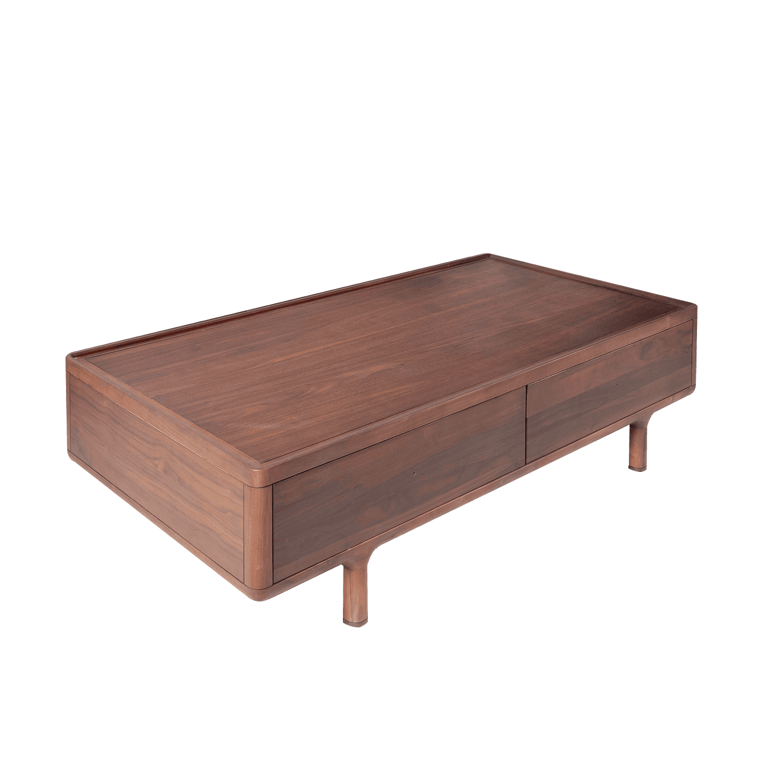 Solid Walnut Plank Coffee Table — view 1.