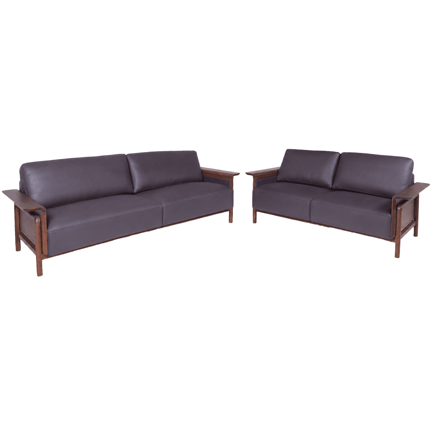 Modern Leather Sofa Set (2+3 seat) — view 2.