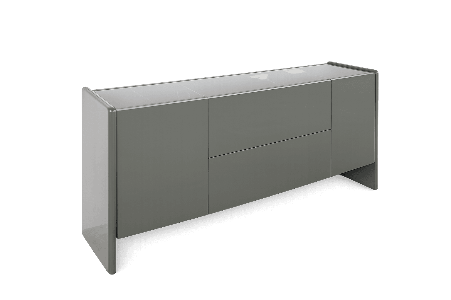 Dark Wood Sideboard — view 2.