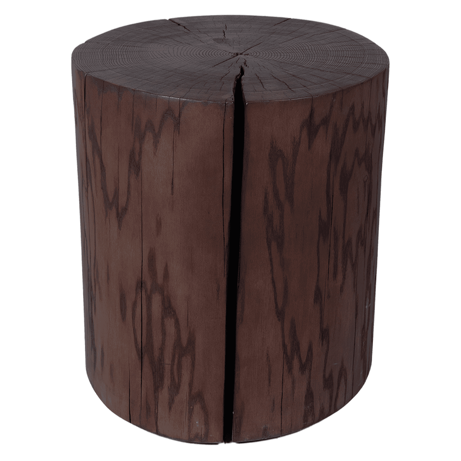 Round Wood Stool — view 1.