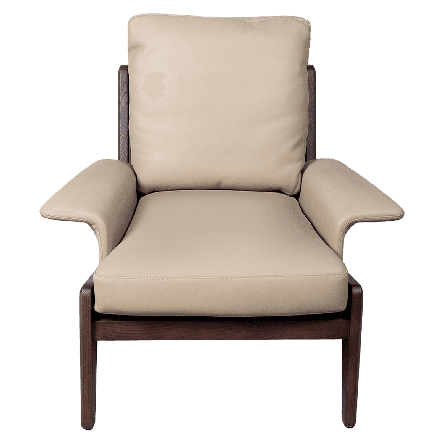 Leather Lounge Chair — view 2.