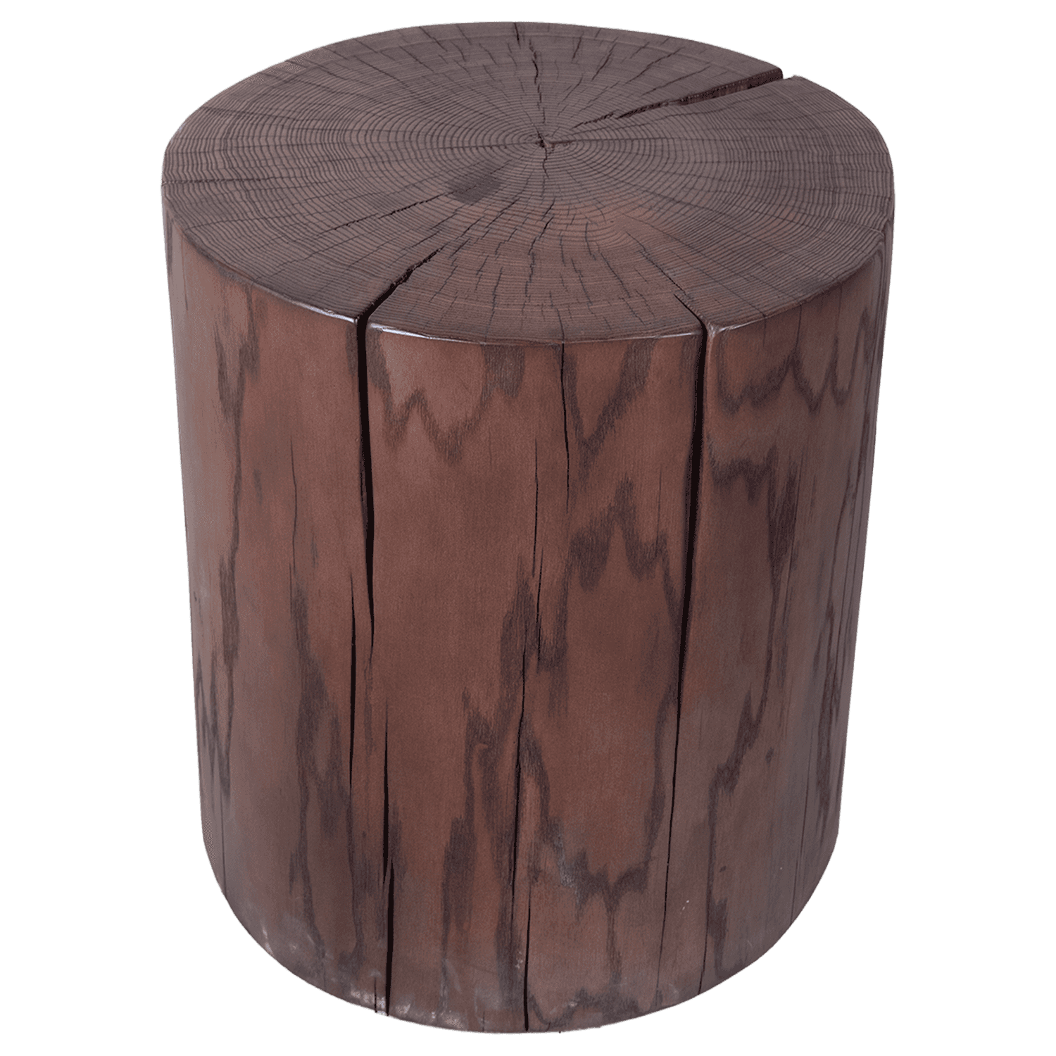 Round Wood Stool — view 2.