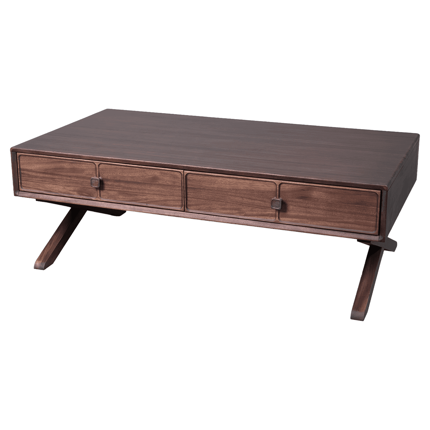 X-Base Wood Coffee Table — view 1.