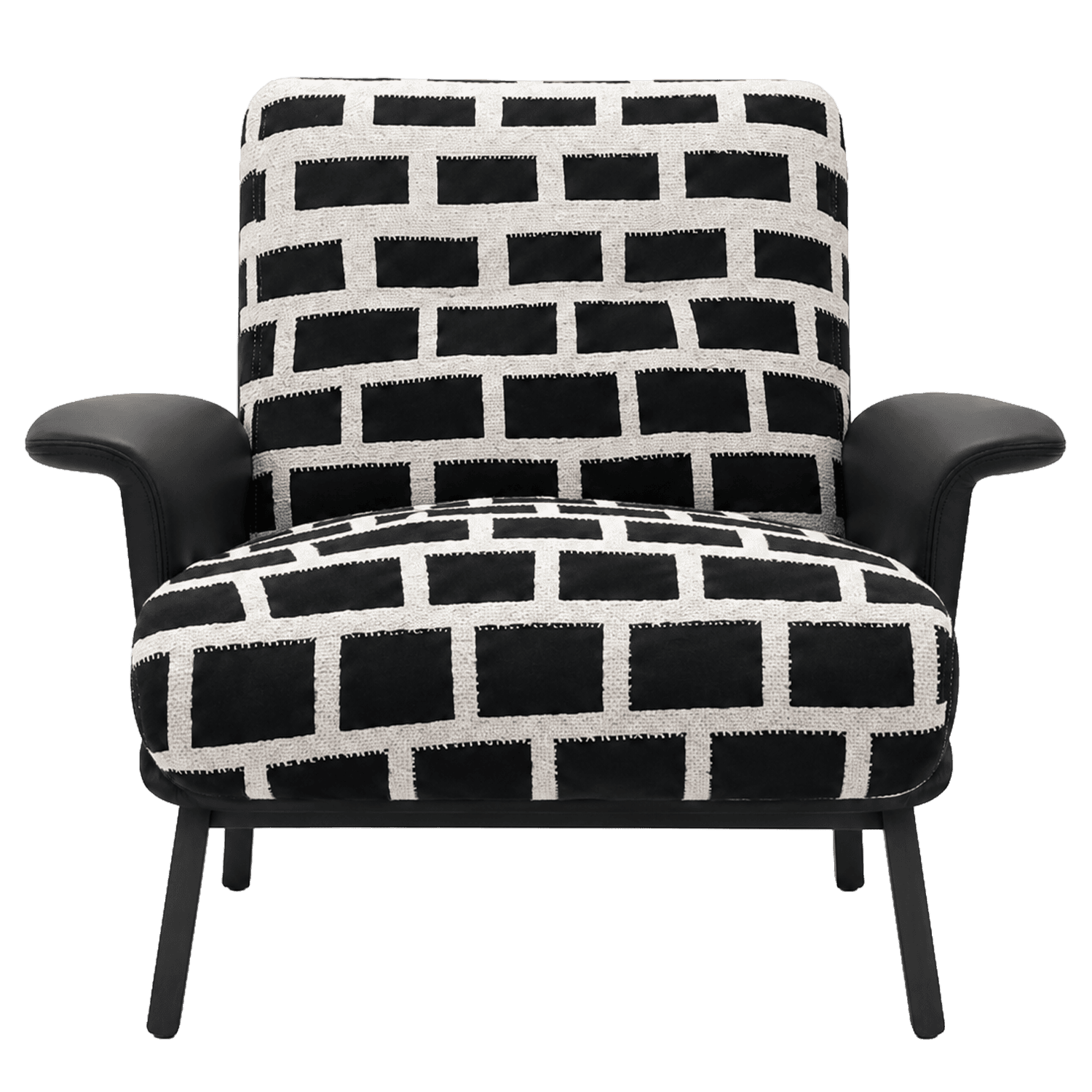 Houndstooth Leisure Chair — view 3.