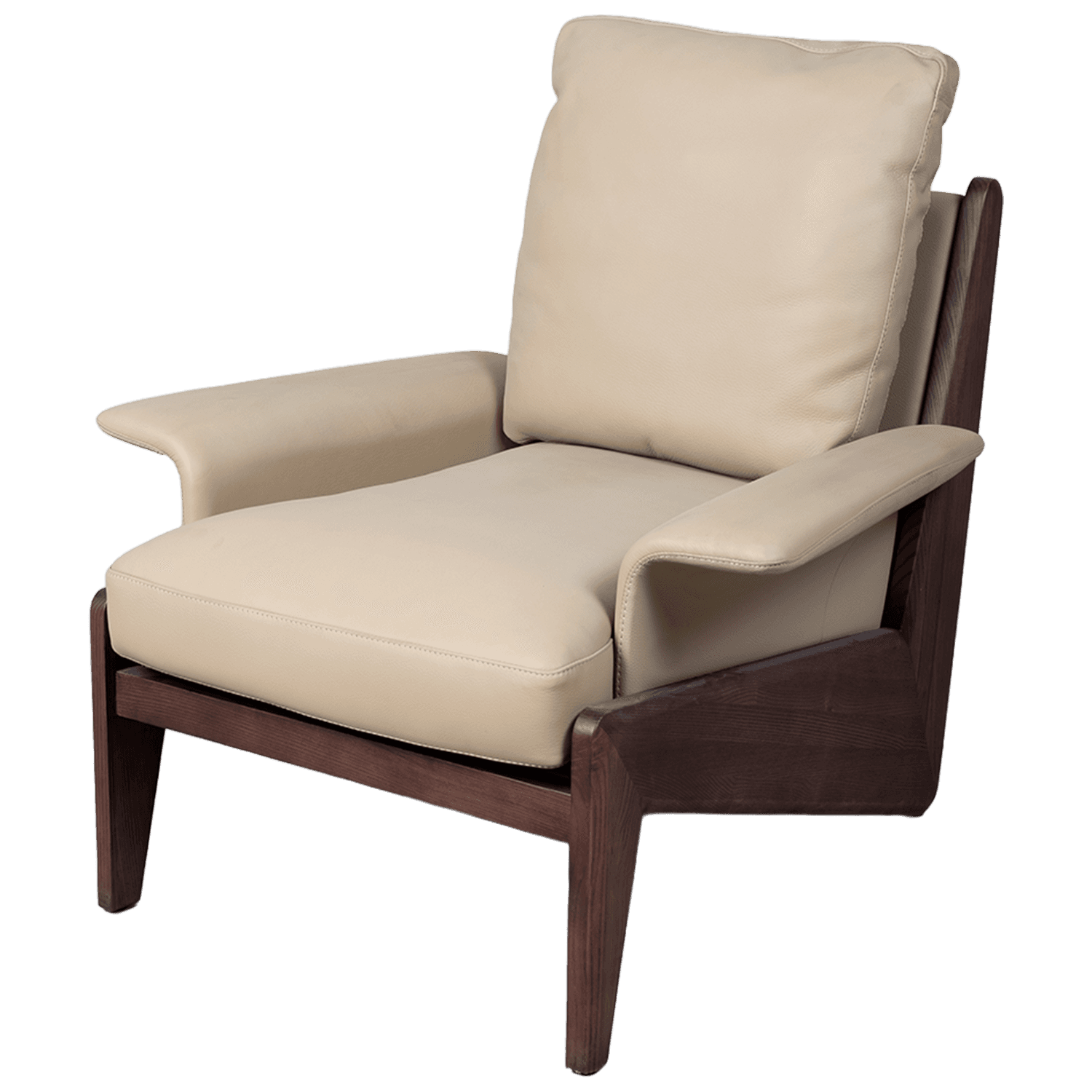 Leather Lounge Chair — Lounge chair.