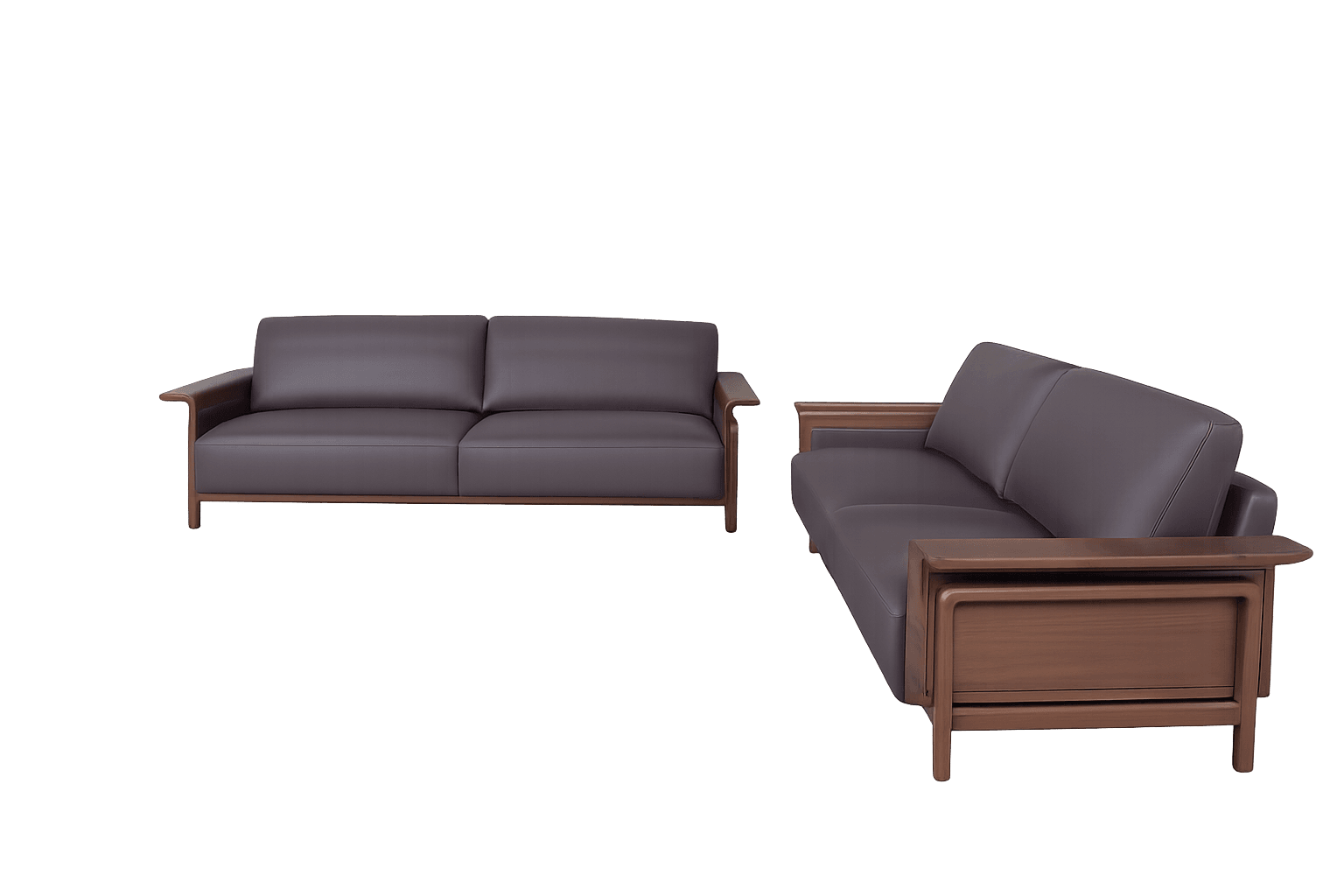 Modern Leather Sofa Set (2+3 seat) — Sofa.