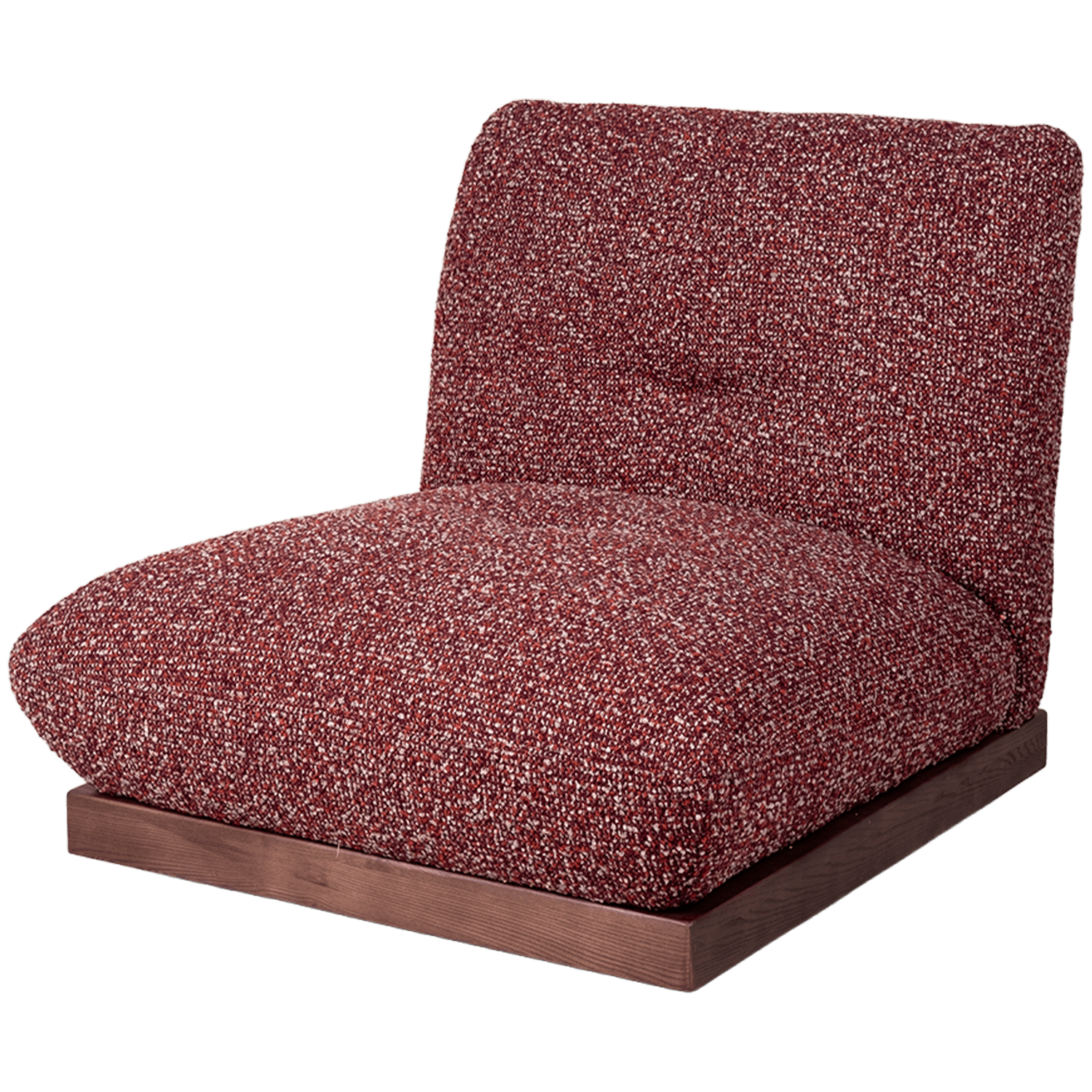 Red Textured Lounge Chair — Lounge chair.